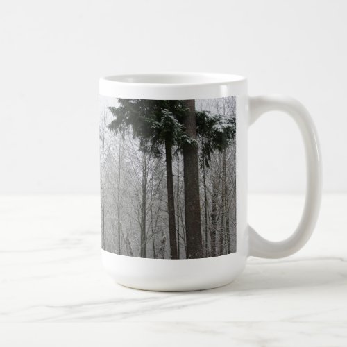 Snow Dusted Trees Coffee Mug