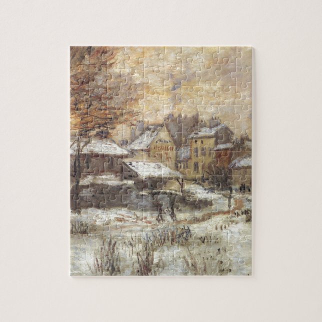 Snow Effect with Setting Sun by Claude Monet Jigsaw Puzzle (Vertical)