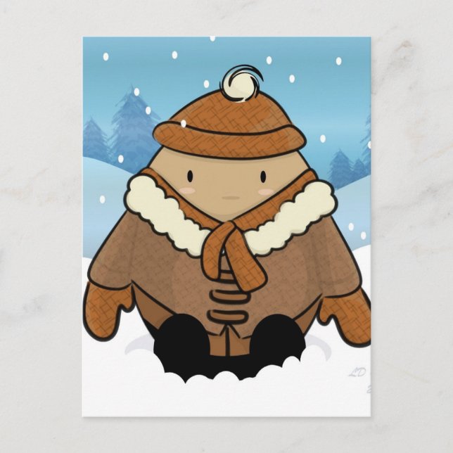 Snow Egg Postcard (Front)