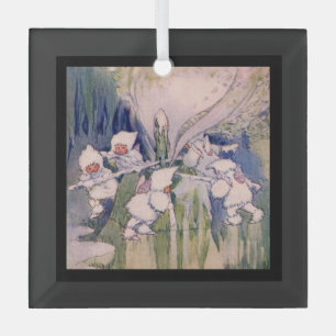 Snow Faeries Making Snow Glass Ornament