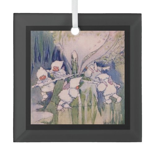 Snow Faeries Making Snow Glass Ornament