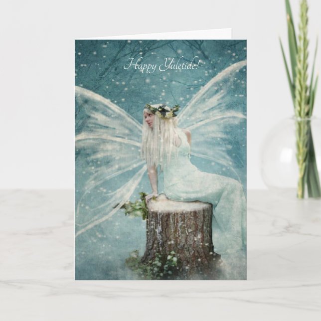 snow fairy holiday card (Front)