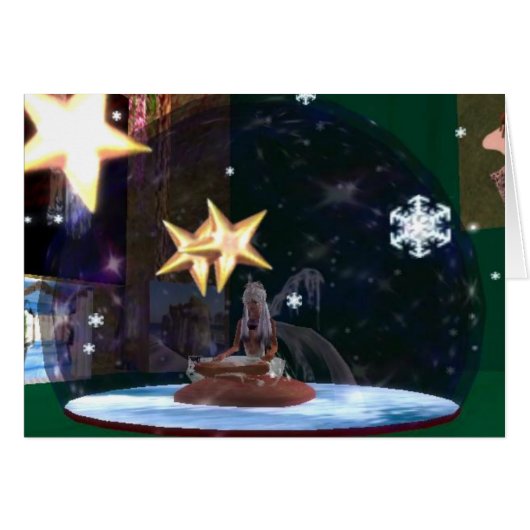 Snow Fairy in a Snow Globe Cards (Front Horizontal)