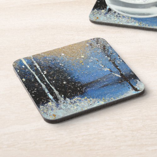 Snow Fall Beverage Coaster