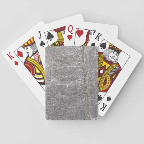 Snow Falling Playing Cards