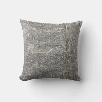 Snow Falling Throw Pillow