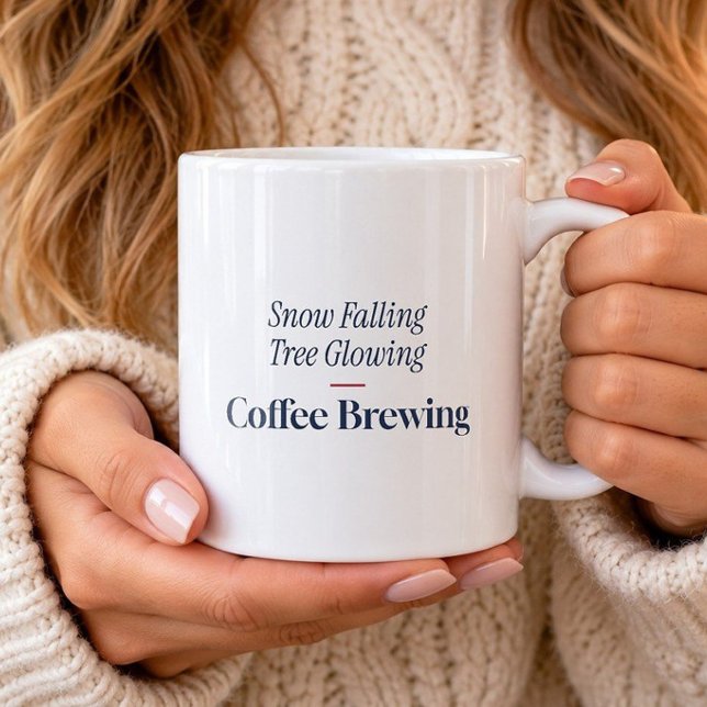 Snow Falling Tree Glowing Coffee Brewing Mug (Creator Uploaded)