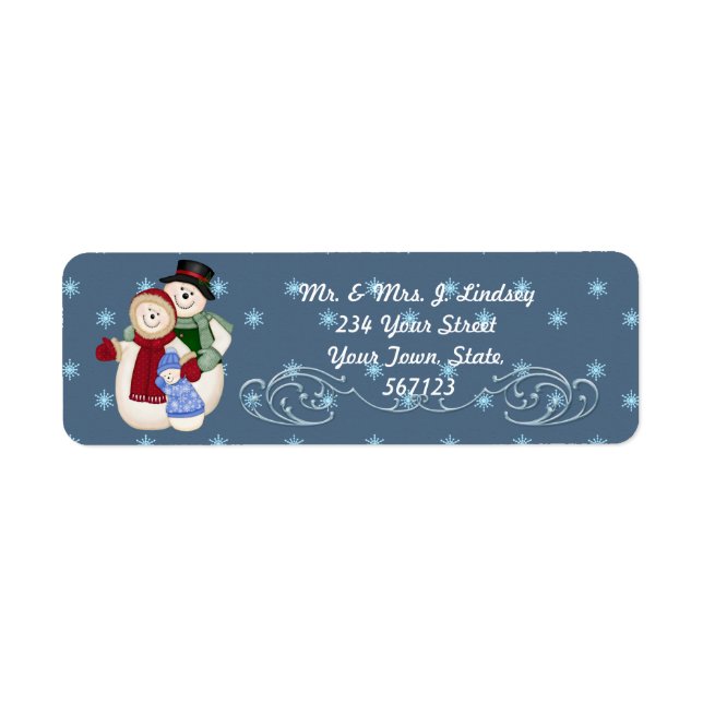 Snow Family Address Label (Front)