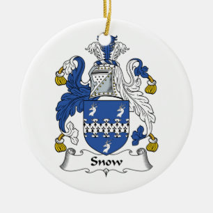 Snow Family Crest Ceramic Ornament