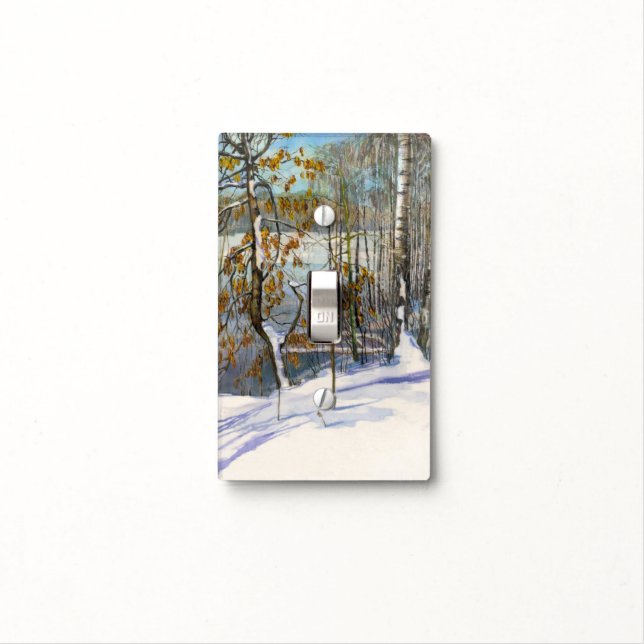 Snow fell light switch cover (In Situ)