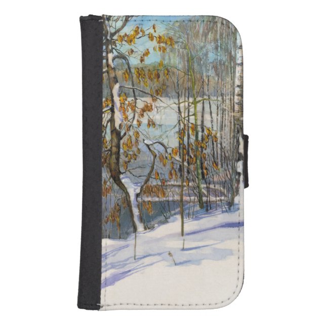 Snow fell samsung galaxy wallet case (Front)