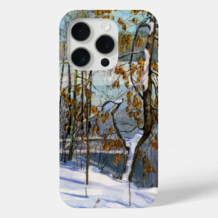Snow fell Watercolor iPhone 15 Pro Case