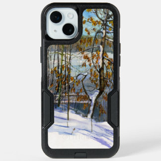 Snow fell Watercolor iPhone 15 Plus Case