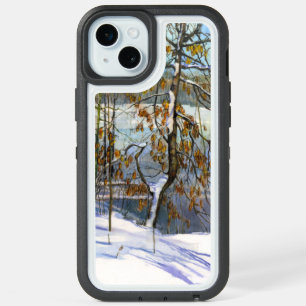 Snow fell Watercolor painting iPhone 15 Plus Case