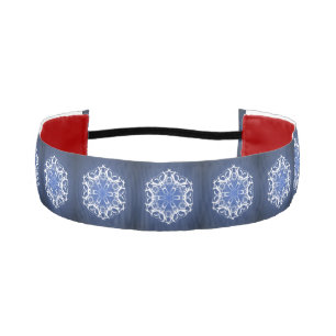 Snow Flake 1-1/2" Non-Slip Headband