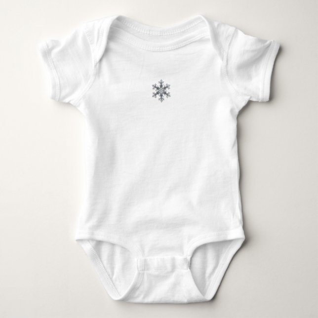 Snow flake baby bodysuit (Front)