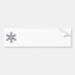 Snow flake bumper sticker