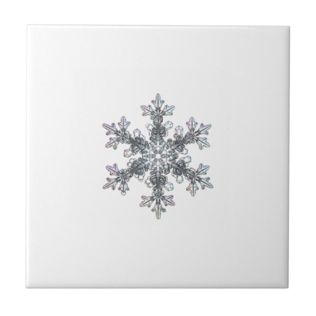 Snow flake ceramic tile (Front)