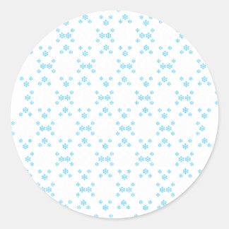 Snow Flake Classic Round Sticker