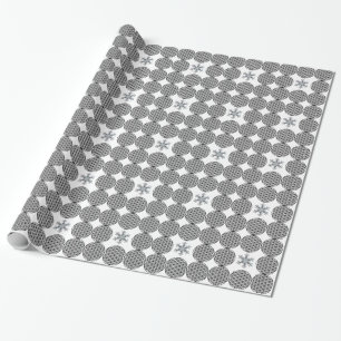 Snow flake - flower of life wrapping paper