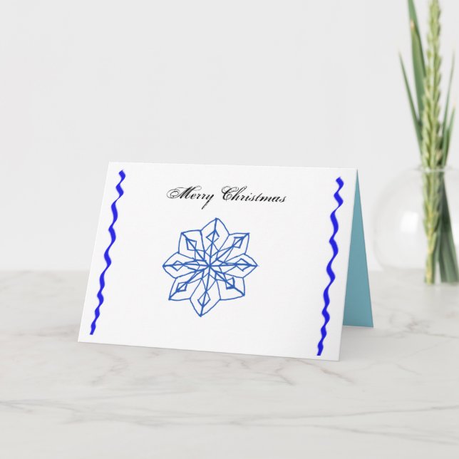 Snow Flake Holiday Card (Front)