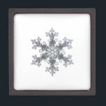 Snow flake keepsake box<br><div class="desc">photograph of  a real snow flake</div>