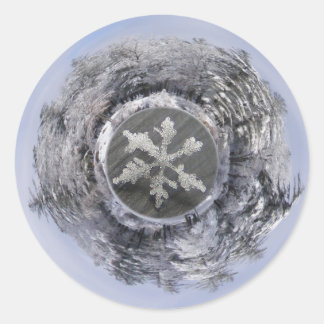 Snow Flake Planetoid ~ sticker