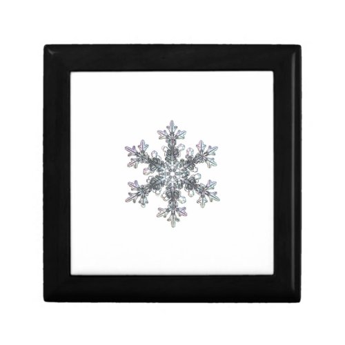 Snow flake winter design keepsake box