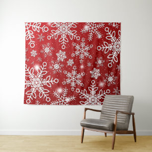 Snow Flakes 10 Tapestry