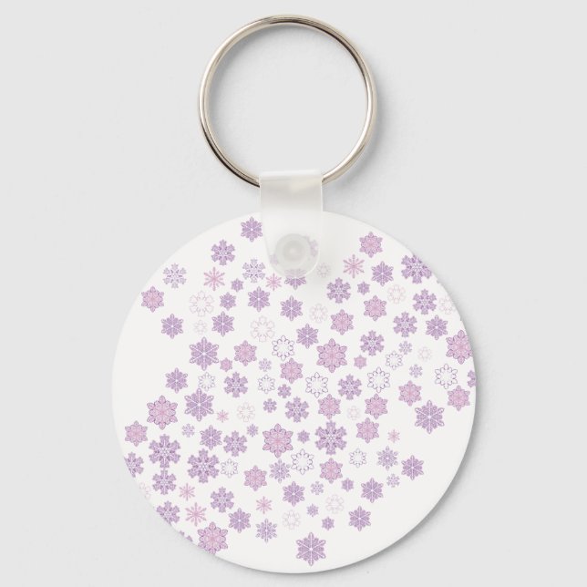 Snow-Flakes-2 Keychain (Front)