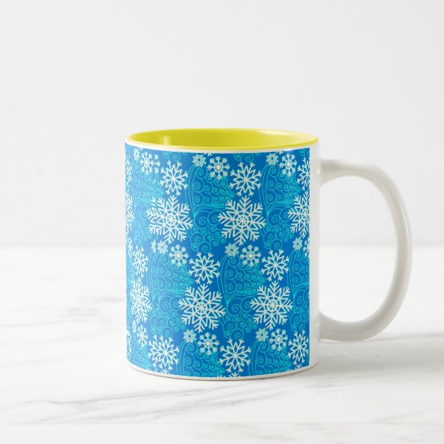 Snow Flakes Christmas Mug (Right)