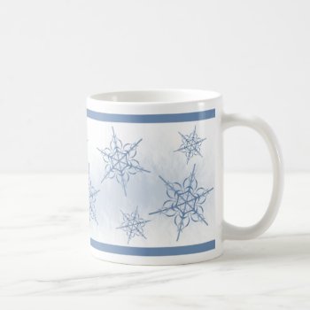 Snow Flakes Coffee Mug by AJsGraphics at Zazzle