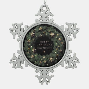 Snow flakes framed ornament