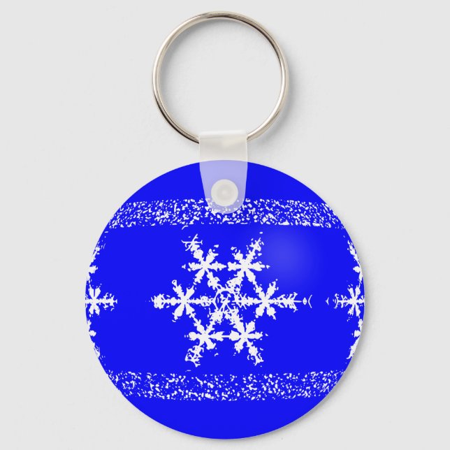 Snow Flakes Key Chain (Front)