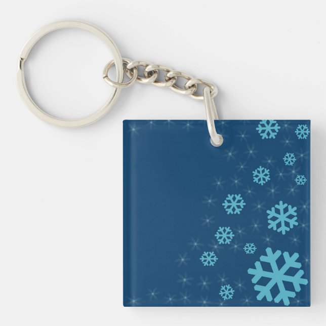 Snow flakes keychain (Front)