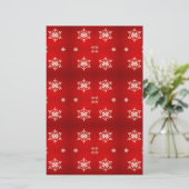 Snow flakes on red (Standing Front)