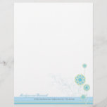 Snow Flower Swirls Blue Wedding Letterhead<br><div class="desc">Designed by fat*fa*tin. Easy to customize with your own text,  photo or image. For custom requests,  please contact fat*fa*tin directly. Custom charges apply.

www.zazzle.com/fat_fa_tin
www.zazzle.com/color_therapy
www.zazzle.com/fatfatin_blue_knot
www.zazzle.com/fatfatin_red_knot
www.zazzle.com/fatfatin_mini_me
www.zazzle.com/fatfatin_box
www.zazzle.com/fatfatin_design
www.zazzle.com/fatfatin_ink</div>