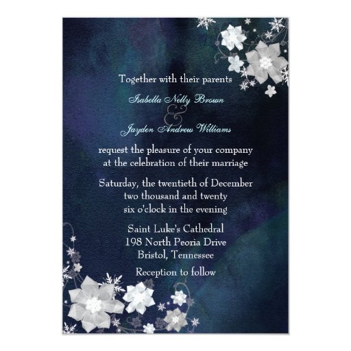 Zazzle Winter Wedding Invitations 8