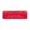 Snow Flurry Holiday Return Adress Labels / Red