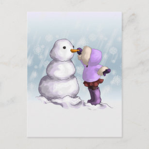 Snow Friend Postcard
