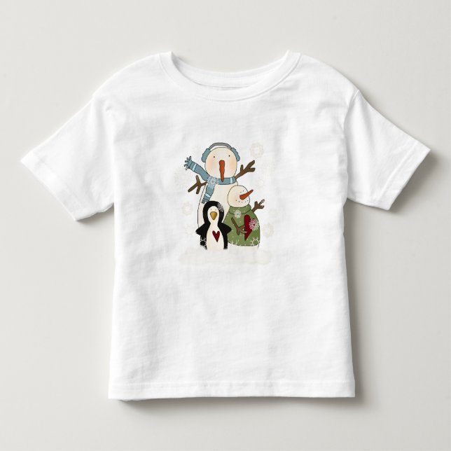 Snow Friends Holiday T-shirts and Gifts (Front)