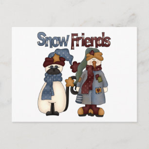 Snow Friends Tshirts and Gifts Postcard