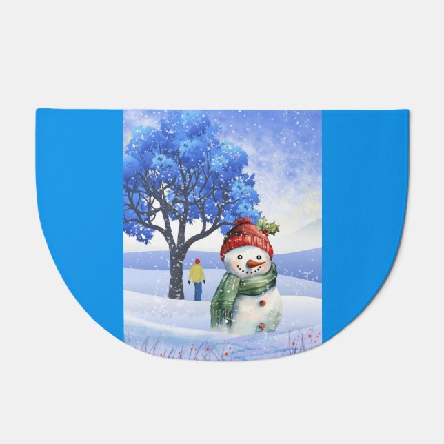 SNOW FUN ON A WINTER DAY DOORMAT (Front)