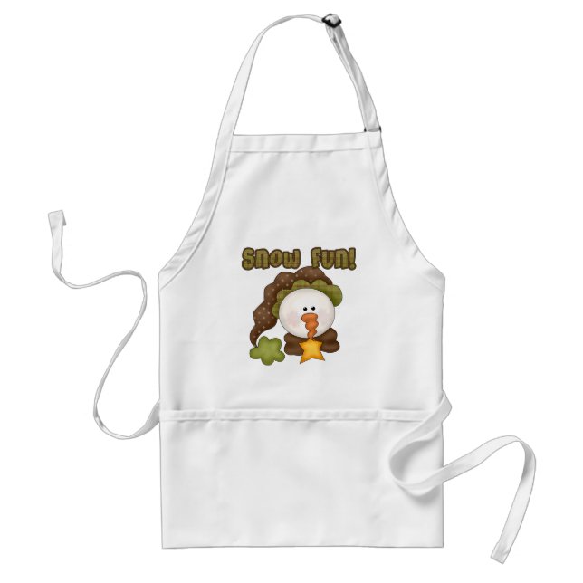 Snow  Fun One Tshirts and Gifts Adult Apron (Front)