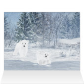 Snow Fun - Polar Bear Cubs Cards (Inside Horizontal (Top))