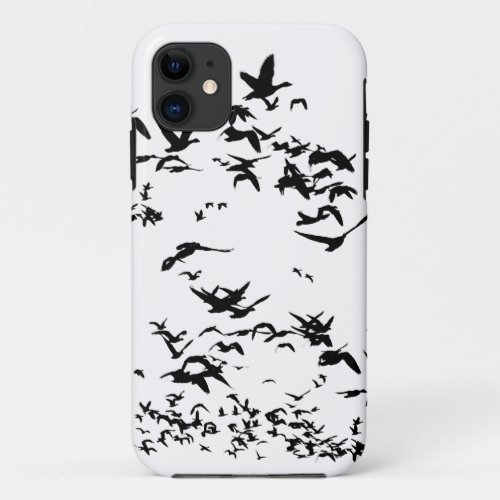Snow Geese Birds Wildlife Animals Flying iPhone 11 Case