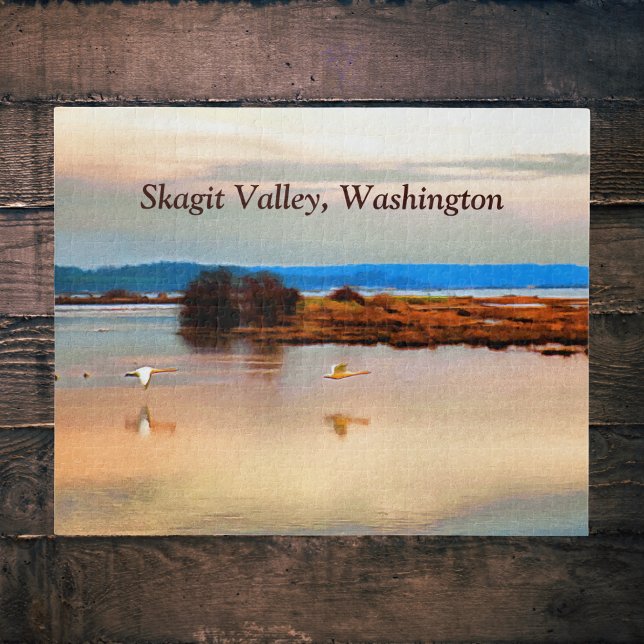 Snow Geese in Skagit Valley Jigsaw Puzzle (Creator Uploaded)