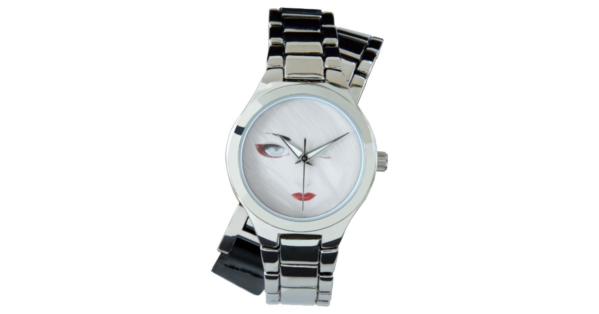 Snow Geisha Anime Wrist Watch | Zazzle Snow Geisha Anime Wrist Watch | Zazzle