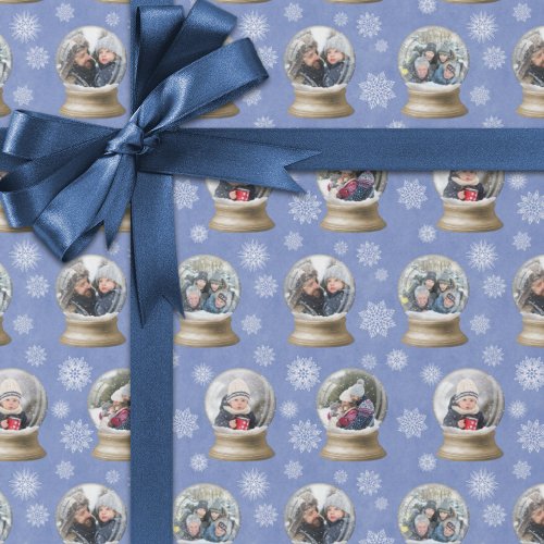 Snow Globe Christmas Wrapping Paper