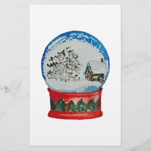 Snow Globe Crystal Ball Winter Village Christmas Flyer